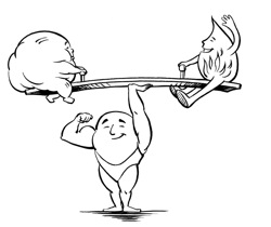 caloronutrient seesaw