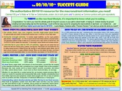 The 80/10/10 Success Guide